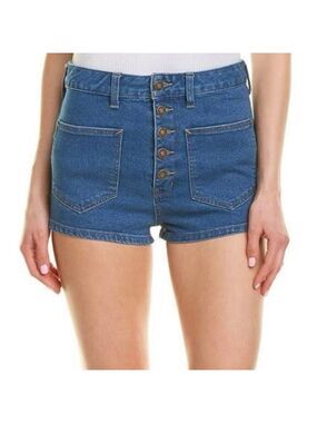 Like new Free People We the Free Bridgette Denim Shorts Pacific Indigo size 26